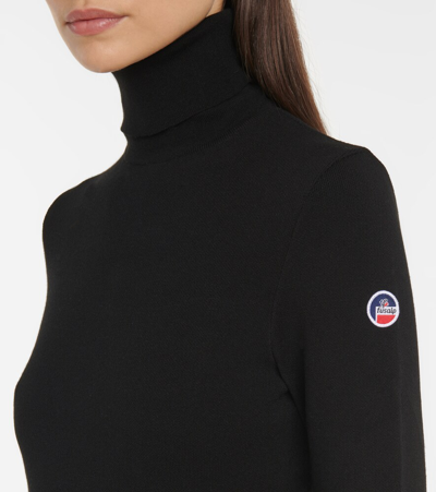 Fusalp Judith Roll-neck Thermal Base-layer Sweater In Noir