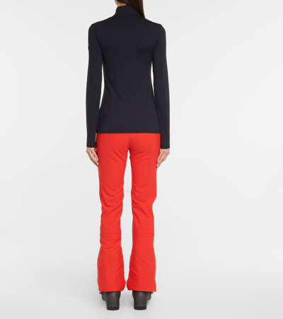 Fusalp Logo Half-zip Ski Top In Noir