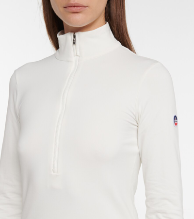 Shop Fusalp Logo Half-zip Ski Top In Neige