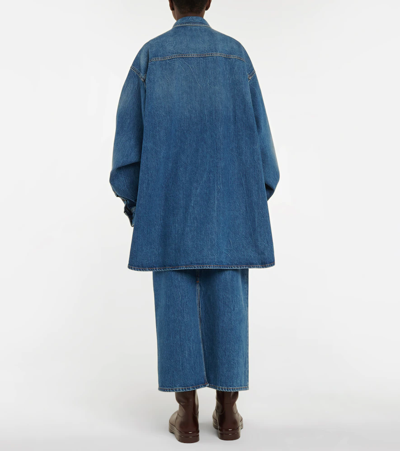 Shop The Row Frannie Denim Shirt In Blue