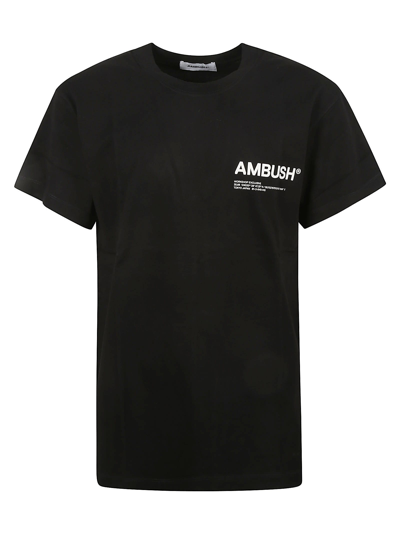 Shop Ambush Jersey Workshop T-shirt In Black Tofu