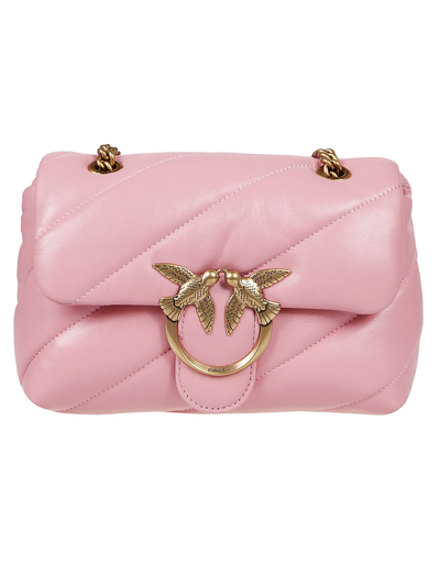 Shop Pinko Pink Quilted Leather Bag