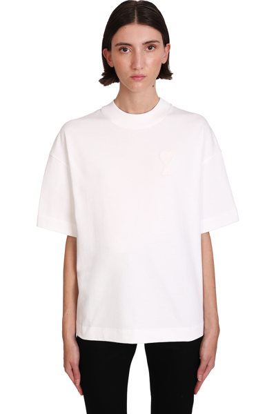 Shop Ami Alexandre Mattiussi T-shirt In White Cotton