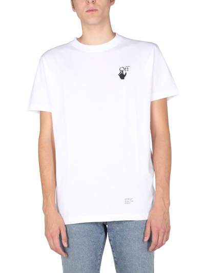 Shop Off-white Carav Arrow T-shirt In Bianco