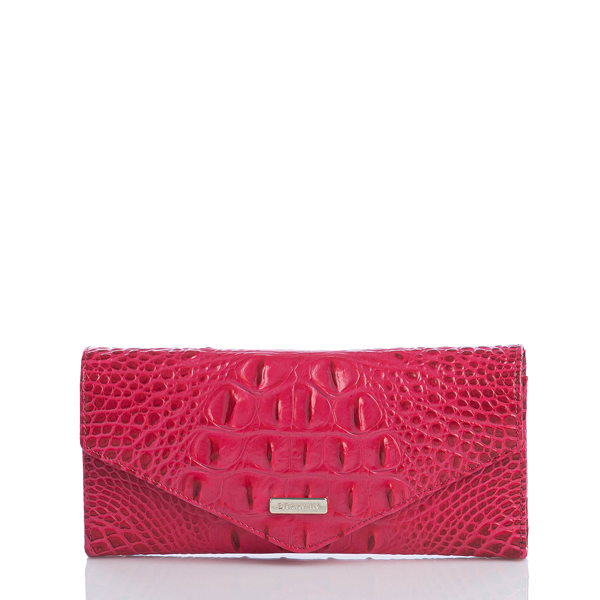 Brahmin Women's Veronica Wallet – Apricot Rose Melbourne, Snap Closure, 10 Card Slots - View #4