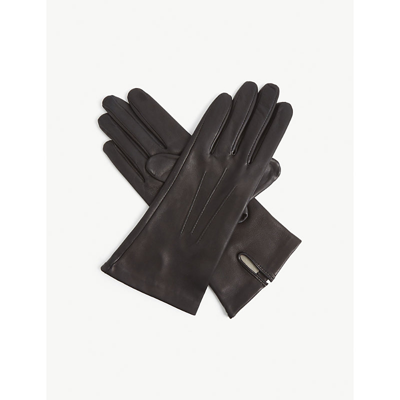 Shop Dents Women's Black Felicity Leather Gloves