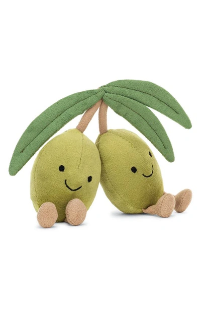 Shop Jellycat Amusable Olives Plush Toy In Green