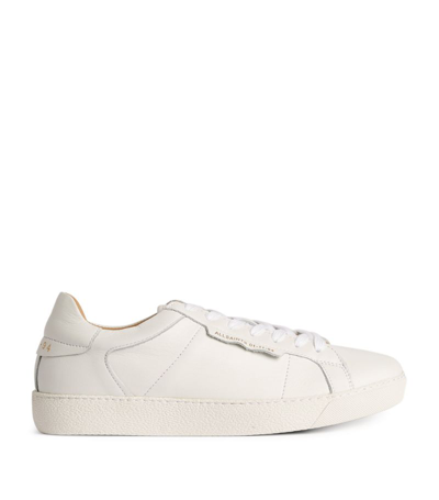 Shop Allsaints Leather Sheer Sneakers In White