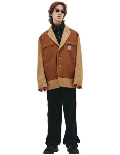 Shop Junya Watanabe X Carhartt Blazer In Brown