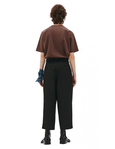 Shop Junya Watanabe Black Cropped Pants