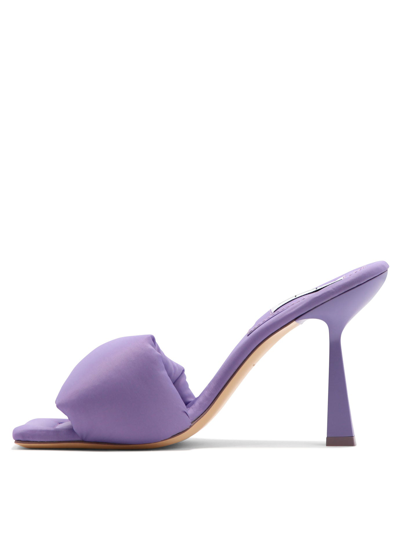 Shop Sebastian Milano "puff" Sandals In Purple