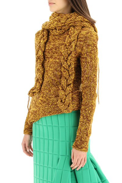 Shop A.w.a.k.e. Mode Multi-braid Melange Sweater In Mixed Colours
