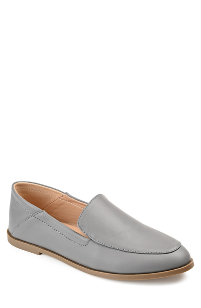 Shop Journee Collection Corinne Tru Comfort Foam Flat In Grey