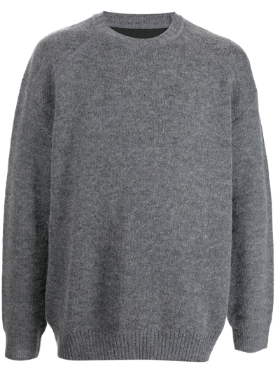 Shop Juunj Crew Neck Wool Sweater In Grau