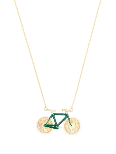 Shop Aliita Bike-charm Necklace In Gold