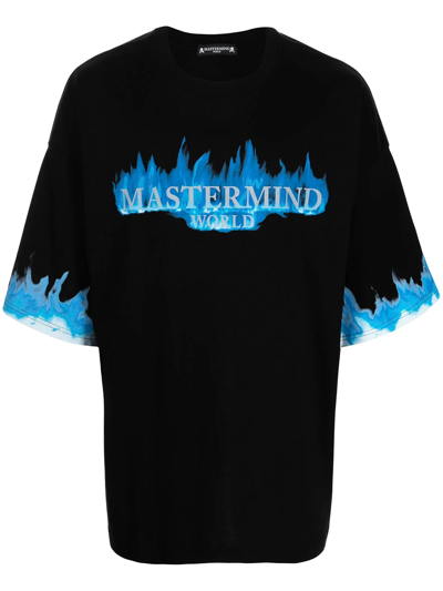 Shop Mastermind Japan Logo-print Skull & Crossbones T-shirt In Schwarz