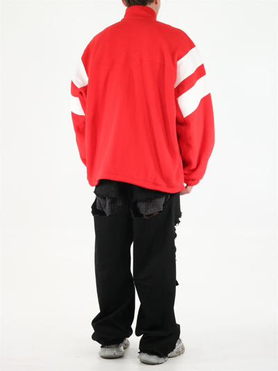 Shop Balenciaga Giacca Sporty B Cosy Tracksuit Rosso In Red