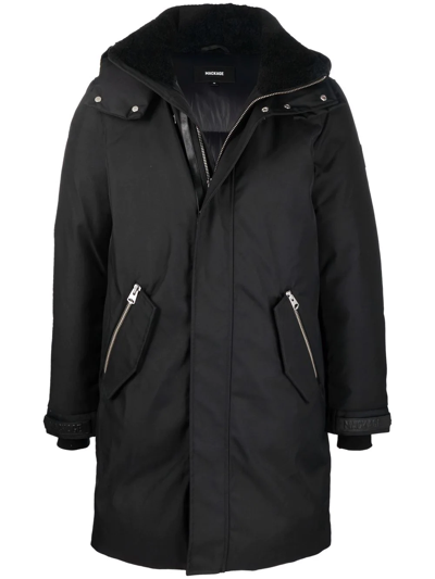 Shop Mackage Detachable-hood Padded Down Coat In Black