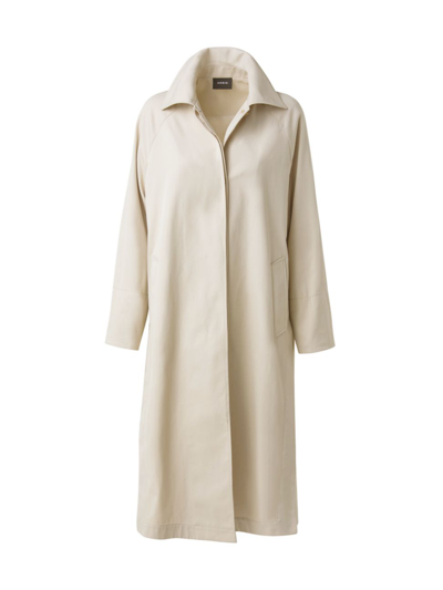 Shop Akris Women's Long Lightweight Coat In Beige