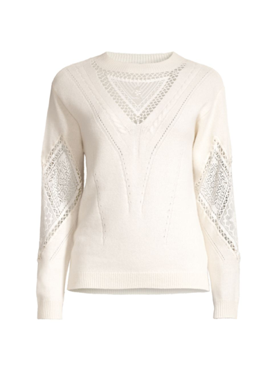 Shop Kobi Halperin Women's Tabitha Wool-blend Sweater In Warm White