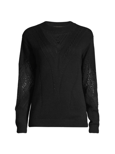 Shop Kobi Halperin Women's Tabitha Wool-blend Sweater In Black