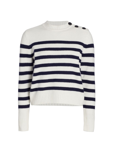 Shop Ba&sh Sean Wool-cashmere Blend Sweater In Marine