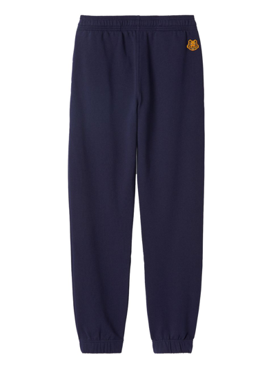 Shop Kenzo Tiger Crest Classic Sweatpants In Navy Blue