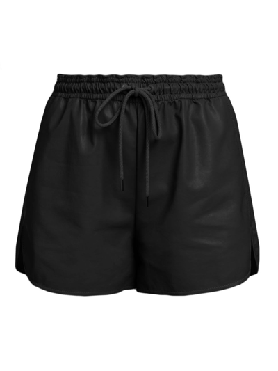 Shop Stella Mccartney Women's Drawstring Viscose Shorts In Black