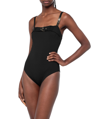 Shop Moschino Woman One-piece Swimsuit Black Size 6 Polyamide, Elastane