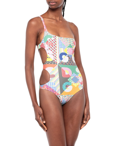 Shop Gcds One-piece Swimsuits In Green