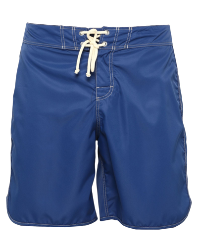 Shop Jil Sander Beach Shorts And Pants In Dark Blue
