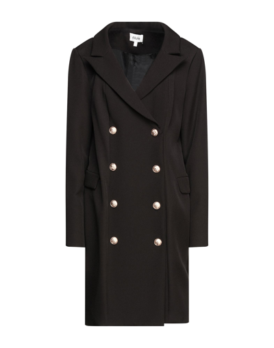 Shop Allure Overcoats In Black