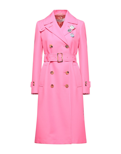 Shop Golden Goose Woman Overcoat & Trench Coat Fuchsia Size 4 Polyester