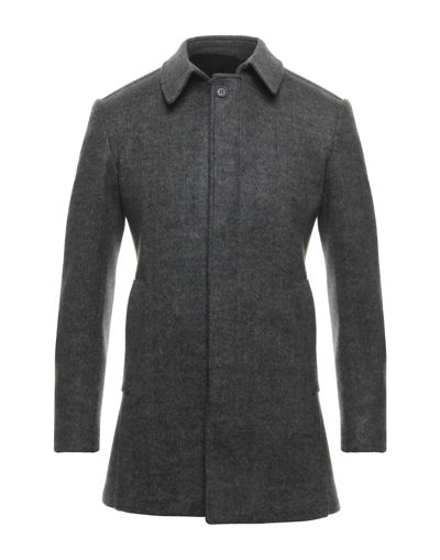 Shop Eredi Del Duca Coats In Grey