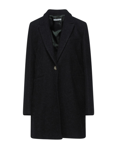 Shop Circolo 1901 Coats In Black