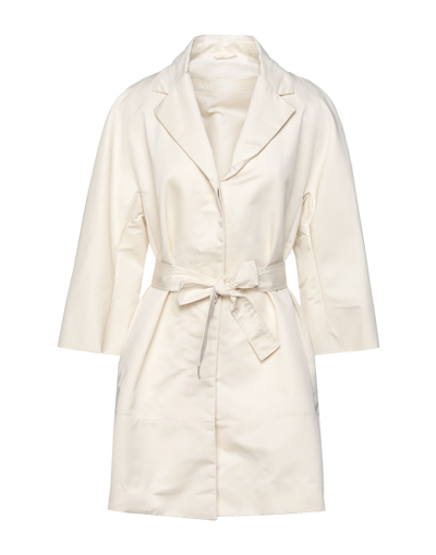 Shop Add Woman Overcoat Ivory Size 6 Polyester In White
