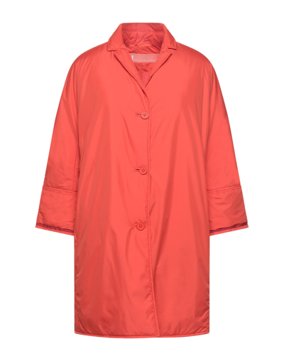 Shop Add Woman Coat Orange Size 4 Polyester