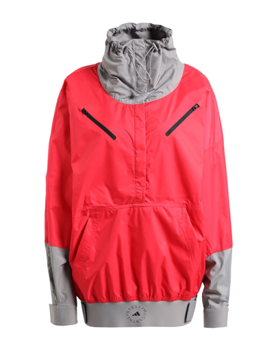 Shop Adidas By Stella Mccartney Asmc Hz Jacket Woman Jacket Coral Size L Recycled Polyester In Red