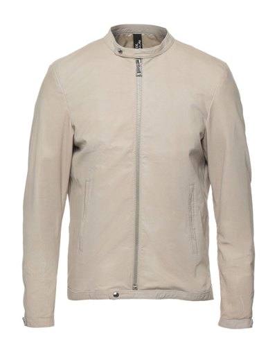 Shop Vintage De Luxe Man Jacket Dove Grey Size 38 Soft Leather