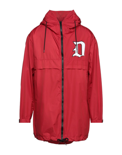Shop Dondup Man Jacket Red Size M Polyester