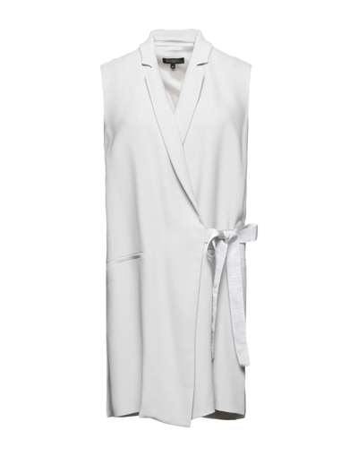 Shop Antonelli Woman Overcoat & Trench Coat Light Grey Size 6 Viscose, Elastane