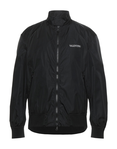 Shop Valentino Garavani Man Jacket Black Size 42 Polyamide, Polyester, Elastane