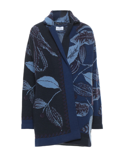 Shop Ferragamo Woman Coat Blue Size S Virgin Wool, Cashmere