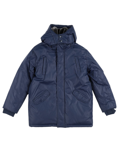Shop Harmont & Blaine Man Jacket Midnight Blue Size 16 Polyamide