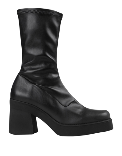 Shop E8 By Miista Woman Ankle Boots Black Size 7.5 Textile Fibers
