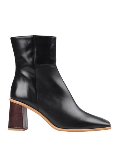 Shop Alohas Woman Ankle Boots Black Size 10 Soft Leather