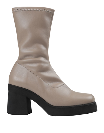 Shop E8 By Miista Ankle Boots In Khaki