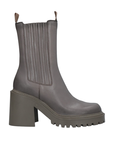 VIC MATIE VIC MATIĒ WOMAN ANKLE BOOTS TAUPE SIZE 10 LEATHER 17133666FX 9
