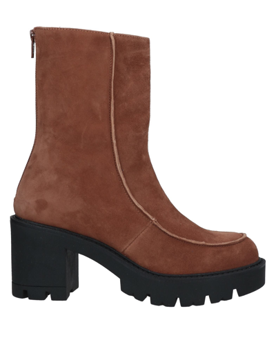 Shop Formentini Ankle Boots In Brown