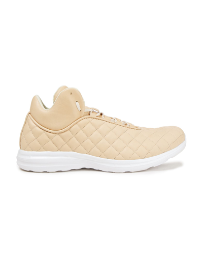Shop Apl Athletic Propulsion Labs Woman Sneakers Sand Size 5.5 Soft Leather In Beige